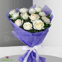 White Roses Bunch