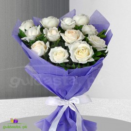 White Roses Bunch