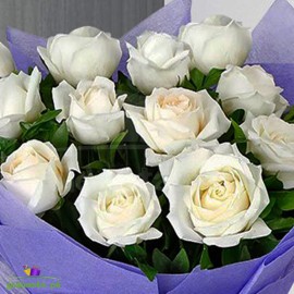 White Roses Bunch