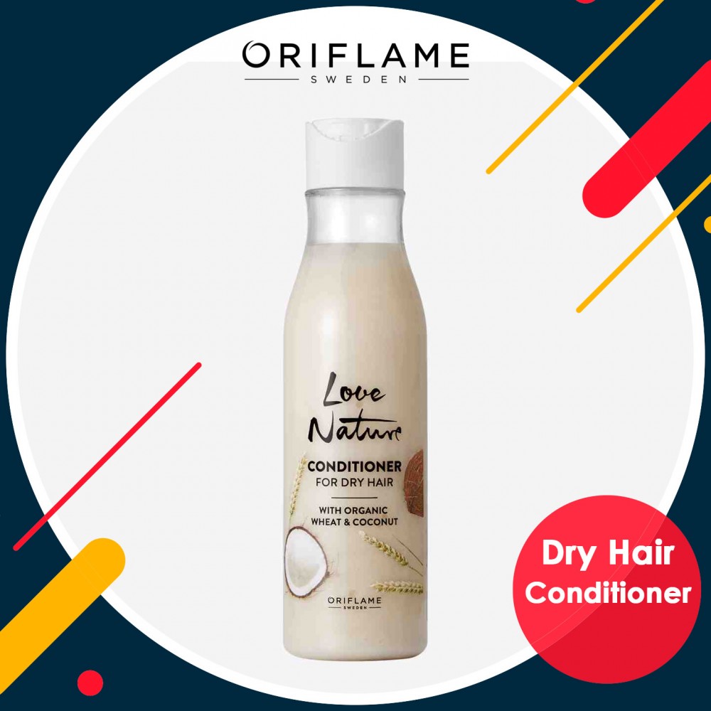 LOVE NATURE Conditioner For Dry Hair with Organic Wheat & Coconut