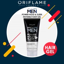 NORTH FOR MEN Power Hold & Sleek Invisible Hair Gel