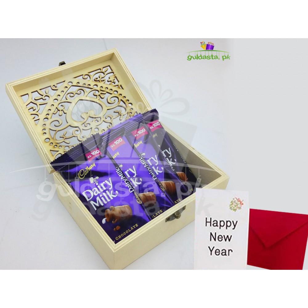 Chocolate with Beautiful Heart Box In New Year