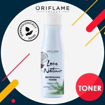 LOVE NATURE Refreshing Toner with Organic Aloe Vera & Coconut Water