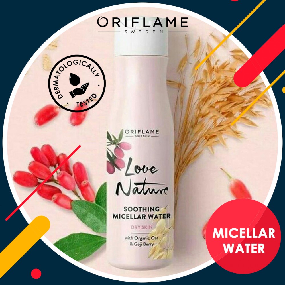 LOVE NATURE Soothing Micellar Water with Organic Oat & Goji Berry