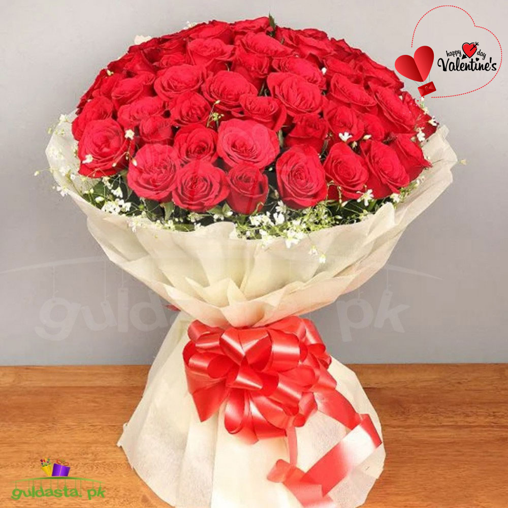 Valentine's Day Red Roses Arrangement