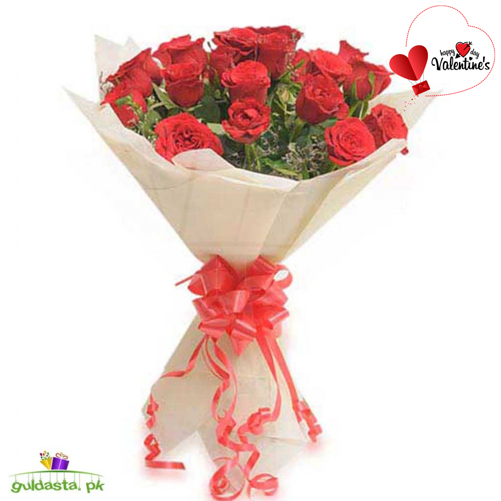 Valentine's Red Roses - Bouquet