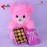 Valentine's Day Teddy Bear with Chocolate for Baby Girl