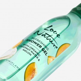 LOVE NATURE Refreshing Shower Gel with Organic Coconut Water & Melon