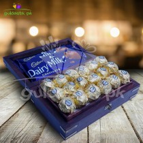 Cadbury Chocolate with OLD Wood Box