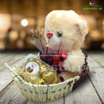 Teddy Ferry Rose Basket