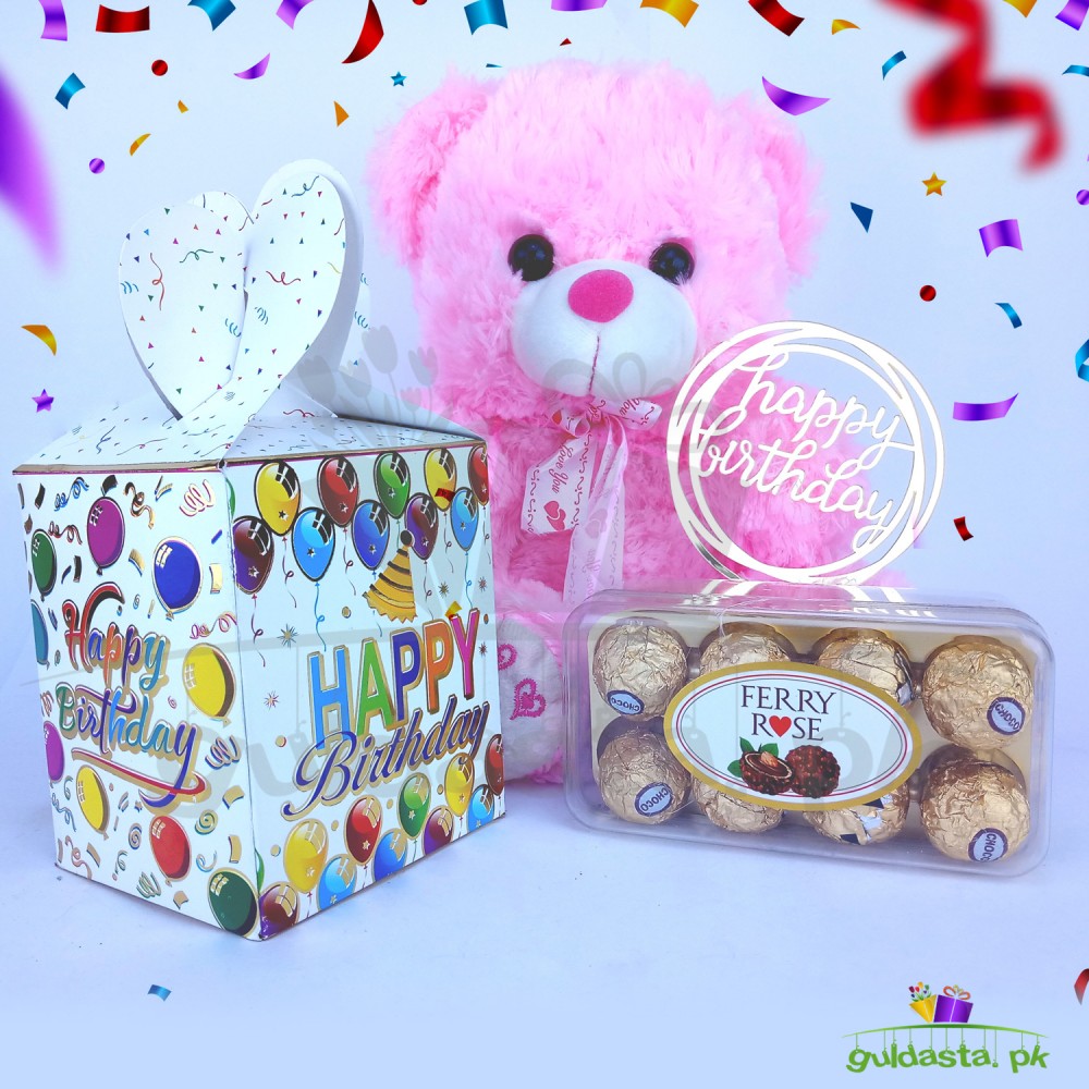 Softy Cute Cute Teddy With Yummy Sweets