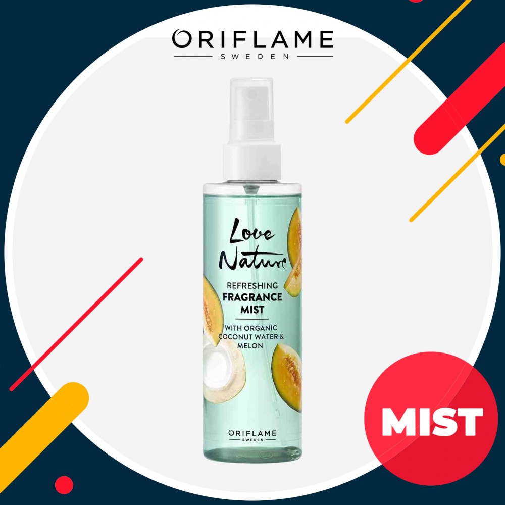 LOVE NATURE Refreshing Fragrance Mist with Organic Coconut Water & Melon